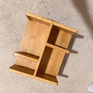 Bamboo Makeup Organizer Shelf